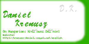 daniel krenusz business card